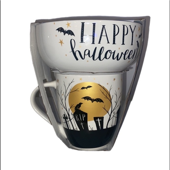 Eaton Fine Dining Happy Halloween Bowl/Mug Set - Picture 3 of 4